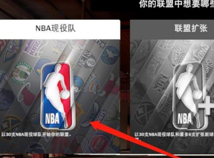 NBA现役队选择界面