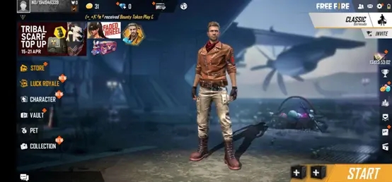 FreeFire设置界面截图